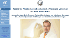Desktop Screenshot of plastische-chirurgie-landshut.de